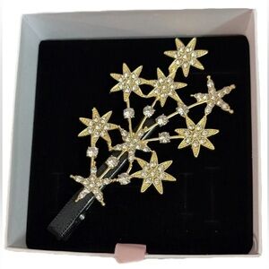 Gold and Silver Star Hair Clip